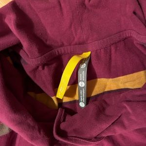 LOLE striped long sleeve shirt with cowl neck.